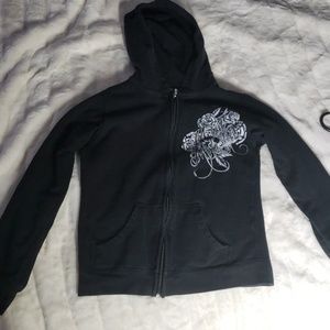 Metal mulisha small zip up hoodie